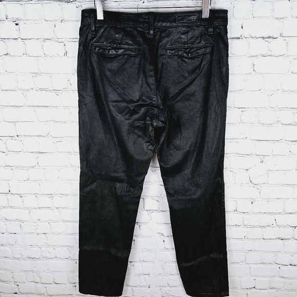 AG ADRIANO GOLDSCHMIED | The Caden Tailored Trouser stretch leatherette pants - Picture 2 of 12